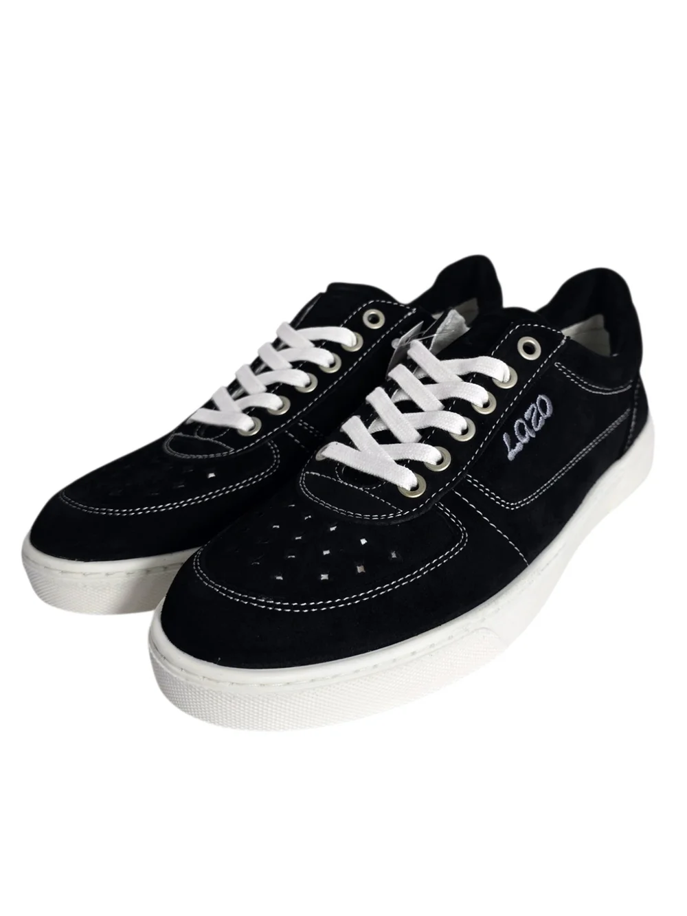 LAZO Hypernova Obsidian Black Eco Suede Sneakers Women’s 9